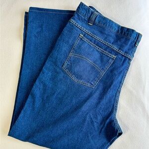 NEW, 46x32 “Big & Tall” Men’s Stonewash Relax Fit Blue Jeans w/ EXPANDABLE Waist